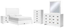 Load image into Gallery viewer, Binterglen Full Panel Bed with Mirrored Dresser, Chest and Nightstand
