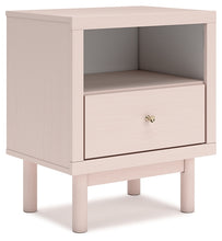 Load image into Gallery viewer, Wistenpine Twin Upholstered Panel Bed with Mirrored Dresser and Nightstand
