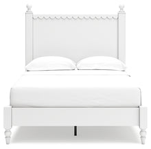 Load image into Gallery viewer, Mollviney Full Panel Bed with Mirrored Dresser and Nightstand
