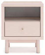 Load image into Gallery viewer, Wistenpine Full Upholstered Panel Bed with Mirrored Dresser and Nightstand
