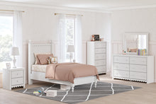 Load image into Gallery viewer, Mollviney Twin Panel Bed with Mirrored Dresser and Nightstand
