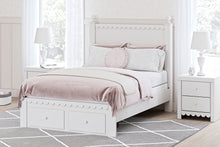 Load image into Gallery viewer, Mollviney Full Panel Storage Bed with Mirrored Dresser and Nightstand
