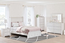 Load image into Gallery viewer, Mollviney Full Panel Storage Bed with Mirrored Dresser and Nightstand
