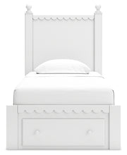 Load image into Gallery viewer, Mollviney Twin Panel Storage Bed with Mirrored Dresser and Nightstand
