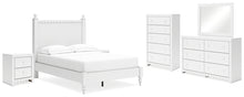 Load image into Gallery viewer, Mollviney Full Panel Bed with Mirrored Dresser, Chest and 2 Nightstands
