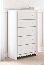 Load image into Gallery viewer, Mollviney Full Panel Bed with Mirrored Dresser, Chest and 2 Nightstands
