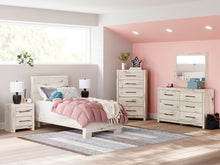 Load image into Gallery viewer, Lawroy Twin Panel Bed with Mirrored Dresser
