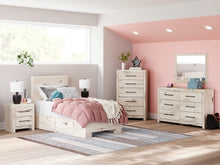 Load image into Gallery viewer, Lawroy Twin Panel Bed with Mirrored Dresser
