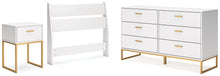 Load image into Gallery viewer, Socalle Twin Panel Headboard with Dresser and Nightstand
