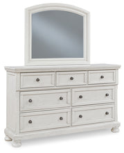 Load image into Gallery viewer, Robbinsdale Queen Panel Bed with Mirrored Dresser, Chest and Nightstand
