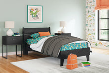 Load image into Gallery viewer, Socalle Twin Panel Platform Bed with Dresser and Nightstand
