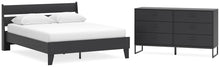 Load image into Gallery viewer, Socalle Queen Panel Platform Bed with Dresser
