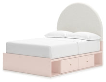 Load image into Gallery viewer, Wistenpine Full Upholstered Panel Bed with Storage
