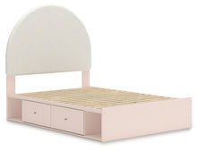 Load image into Gallery viewer, Wistenpine Full Upholstered Panel Bed with Storage
