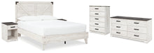 Load image into Gallery viewer, Shawburn Queen Platform Bed with Dresser, Chest and 2 Nightstands
