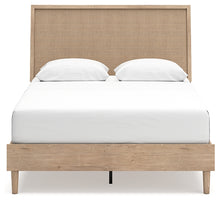 Load image into Gallery viewer, Cielden Queen Panel Bed with Mirrored Dresser and 2 Nightstands
