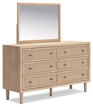 Load image into Gallery viewer, Cielden Queen Panel Bed with Mirrored Dresser and 2 Nightstands
