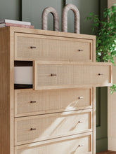 Load image into Gallery viewer, Cielden King Panel Headboard with Mirrored Dresser and Chest
