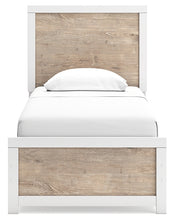 Load image into Gallery viewer, Charbitt Twin Panel Bed with Mirrored Dresser and 2 Nightstands
