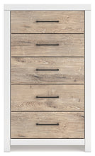 Load image into Gallery viewer, Charbitt Twin Panel Bed with Mirrored Dresser and Chest
