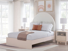 Load image into Gallery viewer, Wistenpine Full Upholstered Panel Bed with Mirrored Dresser and Chest
