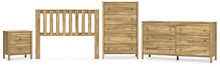 Load image into Gallery viewer, Bermacy Full Panel Headboard with Dresser, Chest and Nightstand
