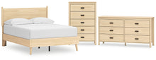 Load image into Gallery viewer, Cabinella Full Platform Panel Bed with Dresser and Chest
