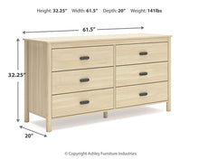 Load image into Gallery viewer, Cabinella Full Platform Panel Bed with Dresser and Chest
