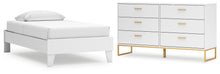 Load image into Gallery viewer, Socalle Twin Platform Bed with Dresser
