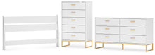 Load image into Gallery viewer, Socalle Queen Panel Headboard with Dresser and Chest
