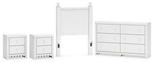 Load image into Gallery viewer, Mollviney Twin Panel Headboard with Dresser and 2 Nightstands
