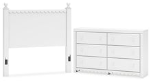 Load image into Gallery viewer, Mollviney Full Panel Headboard with Dresser
