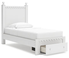 Load image into Gallery viewer, Mollviney Twin Panel Storage Bed with Mirrored Dresser and Chest
