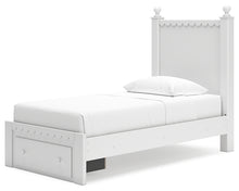 Load image into Gallery viewer, Mollviney Twin Panel Storage Bed with Mirrored Dresser and Chest
