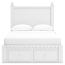 Load image into Gallery viewer, Mollviney Full Panel Storage Bed with Mirrored Dresser and Chest
