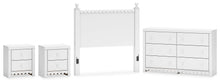 Load image into Gallery viewer, Mollviney Full Panel Headboard with Dresser and 2 Nightstands
