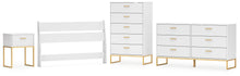 Load image into Gallery viewer, Socalle Full Panel Headboard with Dresser, Chest and Nightstand
