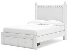 Load image into Gallery viewer, Mollviney Full Panel Storage Bed with Mirrored Dresser, Chest and Nightstand
