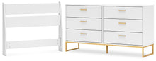 Load image into Gallery viewer, Socalle Twin Panel Headboard with Dresser
