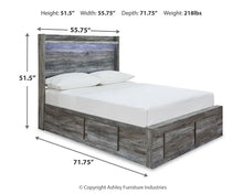 Load image into Gallery viewer, Baystorm  Panel Bed With 6 Storage Drawers
