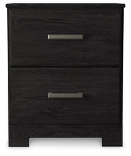 Load image into Gallery viewer, Belachime Twin Panel Bed with Nightstand
