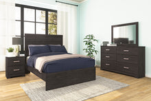 Load image into Gallery viewer, Belachime Full Panel Bed with 2 Nightstands
