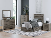 Load image into Gallery viewer, Graystorm Twin Panel Bed with Storage
