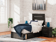 Load image into Gallery viewer, Hollivern Twin Panel Bed with Storage
