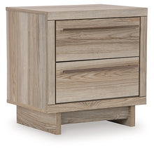 Load image into Gallery viewer, Hasbrick Queen Panel Headboard with Mirrored Dresser and 2 Nightstands
