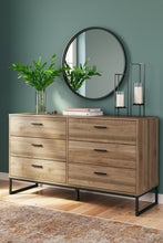 Load image into Gallery viewer, Deanlow Twin Platform Panel Bed with Dresser and 2 Nightstands
