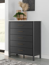 Load image into Gallery viewer, Cadmori Full Upholstered Bed with Mirrored Dresser, Chest and Nightstand
