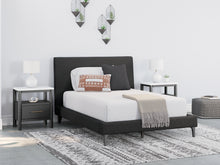 Load image into Gallery viewer, Cadmori Full Upholstered Bed with Mirrored Dresser, Chest and Nightstand
