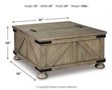 Load image into Gallery viewer, Aldwin Cocktail Table with Storage
