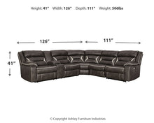 Load image into Gallery viewer, Kincord 4-Piece Power Reclining Sectional
